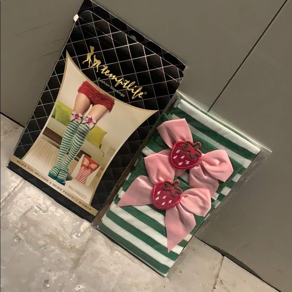 Fashion Thigh High Stockings (Green)